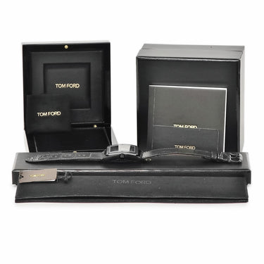 腕時計 トムフォード TOM FORD N.003 TF0120256686 クオーツ メンズ 未使用 ブラックPVD アンスラサイト オールブラック 黒