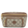 グッチ GUCCI インターロッキング G ベルトバッグ 682933 ベージュ×ブラウン GGスプリームキャンバス レザー ボディバッグ ゴールド金具 茶