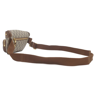 グッチ GUCCI インターロッキング G ベルトバッグ 682933 ベージュ×ブラウン GGスプリームキャンバス レザー ボディバッグ ゴールド金具 茶