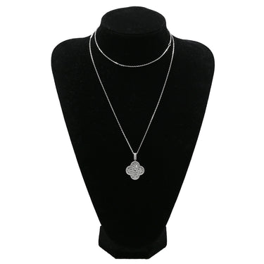 ヴァンクリーフアーペル Van Cleef & Arpels マジック アルハンブラ ダイヤ VCARO49O00 ホワイトゴールド K18WG ダイヤモンド ネックレス ロング ペンダント 750 18K WG