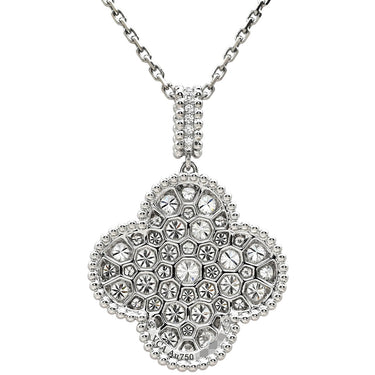 ヴァンクリーフアーペル Van Cleef & Arpels マジック アルハンブラ ダイヤ VCARO49O00 ホワイトゴールド K18WG ダイヤモンド ネックレス ロング ペンダント 750 18K WG