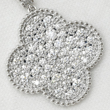ヴァンクリーフアーペル Van Cleef & Arpels マジック アルハンブラ ダイヤ VCARO49O00 ホワイトゴールド K18WG ダイヤモンド ネックレス ロング ペンダント 750 18K WG