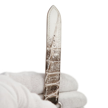 腕時計 エルメス HERMES クリクティ スモール ヒマラヤ LL1.297 クオーツ レディース K18WG無垢 純正ダイヤ スクエア