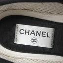 シャネル CHANEL マトラッセ柄 ソール G45331 ライトピンク×ブラック スウェード ＃36 スニーカー ゴールド金具 ココマーク ロゴ ローカット