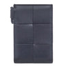 ボッテガヴェネタ BOTTEGA VENETA カセット バッジホルダー ネイビー レザー パスケース IDカードケース 定期入れ