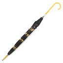 フェンディ FENDI ポケモン コラボ カイリュー 総柄 ブラウン×イエロー ナイロン レザー ポリアミド 傘 シルバー金具 茶 黄 ズッカ 雨傘 アンブレラ Pokemon