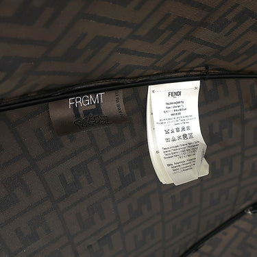 フェンディ FENDI ポケモン コラボ カイリュー 総柄 ブラウン×イエロー ナイロン レザー ポリアミド 傘 シルバー金具 茶 黄 ズッカ 雨傘 アンブレラ Pokemon