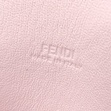 フェンディ FENDI バスタ ミディアム 8N0151 ピンク×ブラウン レザー ポーチ 茶 ズッカ柄 FF フラットポーチ