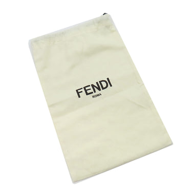 フェンディ Fendi ストラップユー ベージュ ファブリック レザー ショルダーストラップ シルバー金具 ズッカ柄