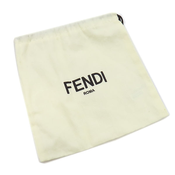 未使用 フェンディ ストラップユー FFロゴ グレー フェンディ FENDI ストラップユー ブラック×グレー キャンバス レザー