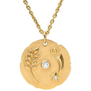 シャネル CHANEL タリスマン メダル ペンダント J13584 イエローゴールド K18YG ダイヤモンド ネックレス TALISMANS Au750 18K 2P 2石 ダイヤ