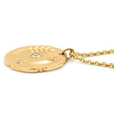 シャネル CHANEL タリスマン メダル ペンダント J13584 イエローゴールド K18YG ダイヤモンド ネックレス TALISMANS Au750 18K 2P 2石 ダイヤ