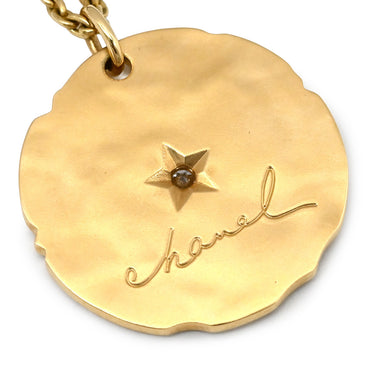 シャネル CHANEL タリスマン メダル ペンダント J13584 イエローゴールド K18YG ダイヤモンド ネックレス TALISMANS Au750 18K 2P 2石 ダイヤ