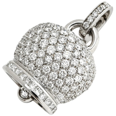 シャンテクレール CHANTECLER カンパネッレ ベルチャーム ダイヤ ホワイトゴールド K18WG ダイヤモンド ペンダントトップ 18KT 750WG パヴェ ネックレストップ
