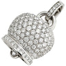 シャンテクレール CHANTECLER カンパネッレ ベルチャーム ダイヤ ホワイトゴールド K18WG ダイヤモンド ペンダントトップ 18KT 750WG パヴェ ネックレストップ