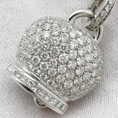 シャンテクレール CHANTECLER カンパネッレ ベルチャーム ダイヤ ホワイトゴールド K18WG ダイヤモンド ペンダントトップ 18KT 750WG パヴェ ネックレストップ