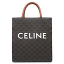 セリーヌ CELINE スモール バーティカル カバ 191542BZK タン レザー トリオンフキャンバス 2WAYバッグ ゴールド金具 茶 ハンドバッグ ショルダー トート