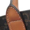 セリーヌ CELINE スモール バーティカル カバ 191542BZK タン レザー トリオンフキャンバス 2WAYバッグ ゴールド金具 茶 ハンドバッグ ショルダー トート