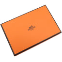 エルメス HERMES カルヴィ ナタ ヴォーエプソン カードケース シルバー金具 アイボリー 二つ折り