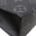 ルイヴィトン LOUIS VUITTON ポシェット ヴォワヤージュ MM M61692 モノグラムエクリプス レザー モノグラムエクリプスキャンバス クラッチバッグ シルバー金具 グレー セカンドバッグ