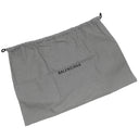 バレンシアガ BALENCIAGA ネイビー ポシェット 339937 ナチュラル×ブラック キャンバス レザー ショルダーバッグ シルバー金具 白 黒