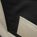 バレンシアガ BALENCIAGA ネイビー ポシェット 339937 ナチュラル×ブラック キャンバス レザー ショルダーバッグ シルバー金具 白 黒