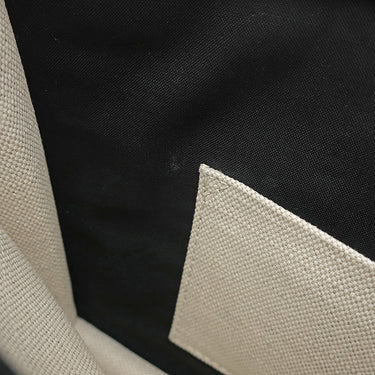 バレンシアガ BALENCIAGA ネイビー ポシェット 339937 ナチュラル×ブラック キャンバス レザー ショルダーバッグ シルバー金具 白 黒