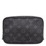 ルイヴィトン LOUIS VUITTON トゥルース トワレPM M43384 モノグラムエクリプス レザー モノグラムエクリプスキャンバス ポーチ シルバー金具 黒 グレー トラベルポーチ