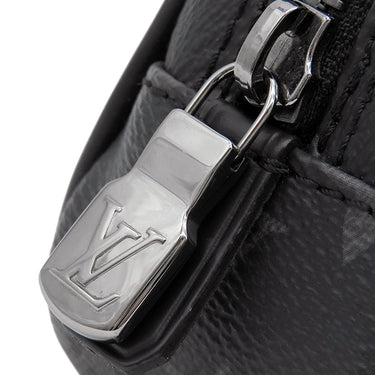 ルイヴィトン LOUIS VUITTON トゥルース トワレPM M43384 モノグラムエクリプス レザー モノグラムエクリプスキャンバス ポーチ シルバー金具 黒 グレー トラベルポーチ