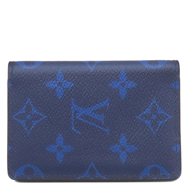 ルイヴィトン LOUIS VUITTON オーガナイザー ドゥ ポッシュ M30301 コバルト モノグラムキャンバス タイガ カードケース 青 タイガ モノグラム
