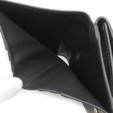 サルヴァトーレ・フェラガモ Salvatore Ferragamo ガンチーニ ショルダーウォレット ブラック レザー 二つ折り財布 ゴールド金具 黒 コンパクト