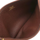 エルメス HERMES ドゴンGM ハバナ トゴ 長財布 ゴールド金具 茶