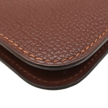 エルメス HERMES ドゴンGM ハバナ トゴ 長財布 ゴールド金具 茶