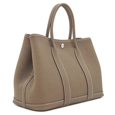 エルメス HERMES ガーデンパーティー TPM エトゥープ ネゴンダ トートバッグ シルバー金具 新品 未使用 グレージュ