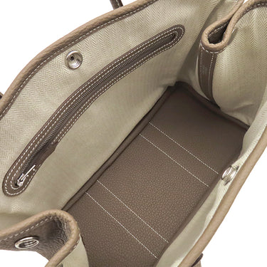 エルメス HERMES ガーデンパーティー TPM エトゥープ ネゴンダ トートバッグ シルバー金具 新品 未使用 グレージュ