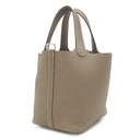 エルメス HERMES ピコタンロックPM エトゥープ トリヨンクレマンス ハンドバッグ シルバー金具 新品 未使用 グレージュ