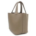 エルメス HERMES ピコタンロックPM エトゥープ トリヨンクレマンス ハンドバッグ シルバー金具 新品 未使用 グレージュ