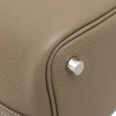 エルメス HERMES ピコタンロックPM エトゥープ トリヨンクレマンス ハンドバッグ シルバー金具 新品 未使用 グレージュ