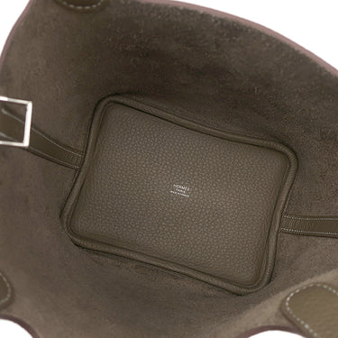 エルメス HERMES ピコタンロックPM エトゥープ トリヨンクレマンス ハンドバッグ シルバー金具 新品 未使用 グレージュ