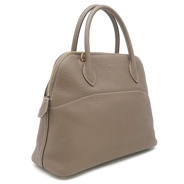 エルメス HERMES ボリード31 エトゥープ トリヨンクレマンス 2WAYバッグ ゴールド金具 グレージュ ショルダー