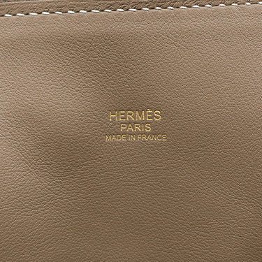 エルメス HERMES ボリード31 エトゥープ トリヨンクレマンス 2WAYバッグ ゴールド金具 グレージュ ショルダー
