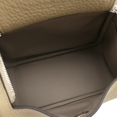 エルメス HERMES リンディ2 ミニ ヴェルソ トレンチ×エトゥープ トリヨンクレマンス ショルダーバッグ シルバー金具 新品 未使用