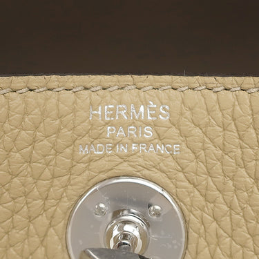 エルメス HERMES リンディ2 ミニ ヴェルソ トレンチ×エトゥープ トリヨンクレマンス ショルダーバッグ シルバー金具 新品 未使用