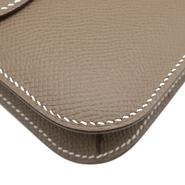 エルメス HERMES コンスタンスエラン ミロワール エトゥープ ヴォーエプソン ショルダーバッグ ピンクゴールド金具 未使用 PG RG