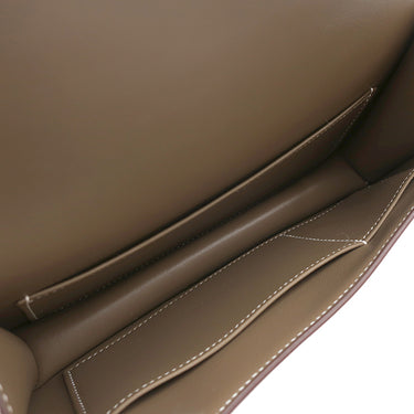 エルメス HERMES コンスタンスエラン ミロワール エトゥープ ヴォーエプソン ショルダーバッグ ピンクゴールド金具 未使用 PG RG