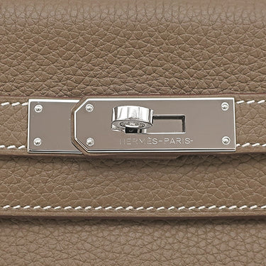 エルメス HERMES ケリー28 内縫い エトゥープ トゴ 2WAYバッグ シルバー金具 グレージュ ショルダー ハンドバッグ
