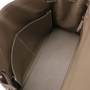エルメス HERMES ケリー28 内縫い エトゥープ トゴ 2WAYバッグ シルバー金具 グレージュ ショルダー ハンドバッグ