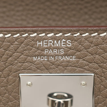 エルメス HERMES ケリー28 内縫い エトゥープ トゴ 2WAYバッグ シルバー金具 グレージュ ショルダー ハンドバッグ