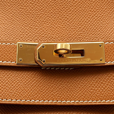 エルメス HERMES バーキン40 ゴールド クシュベル ハンドバッグ ゴールド金具 茶