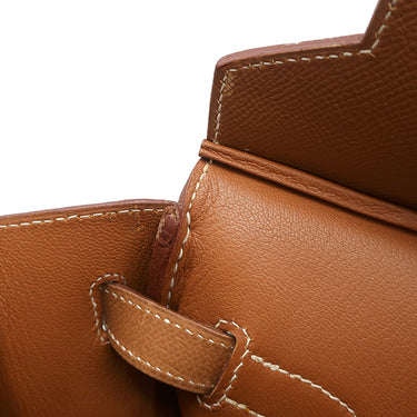 エルメス HERMES バーキン40 ゴールド クシュベル ハンドバッグ ゴールド金具 茶